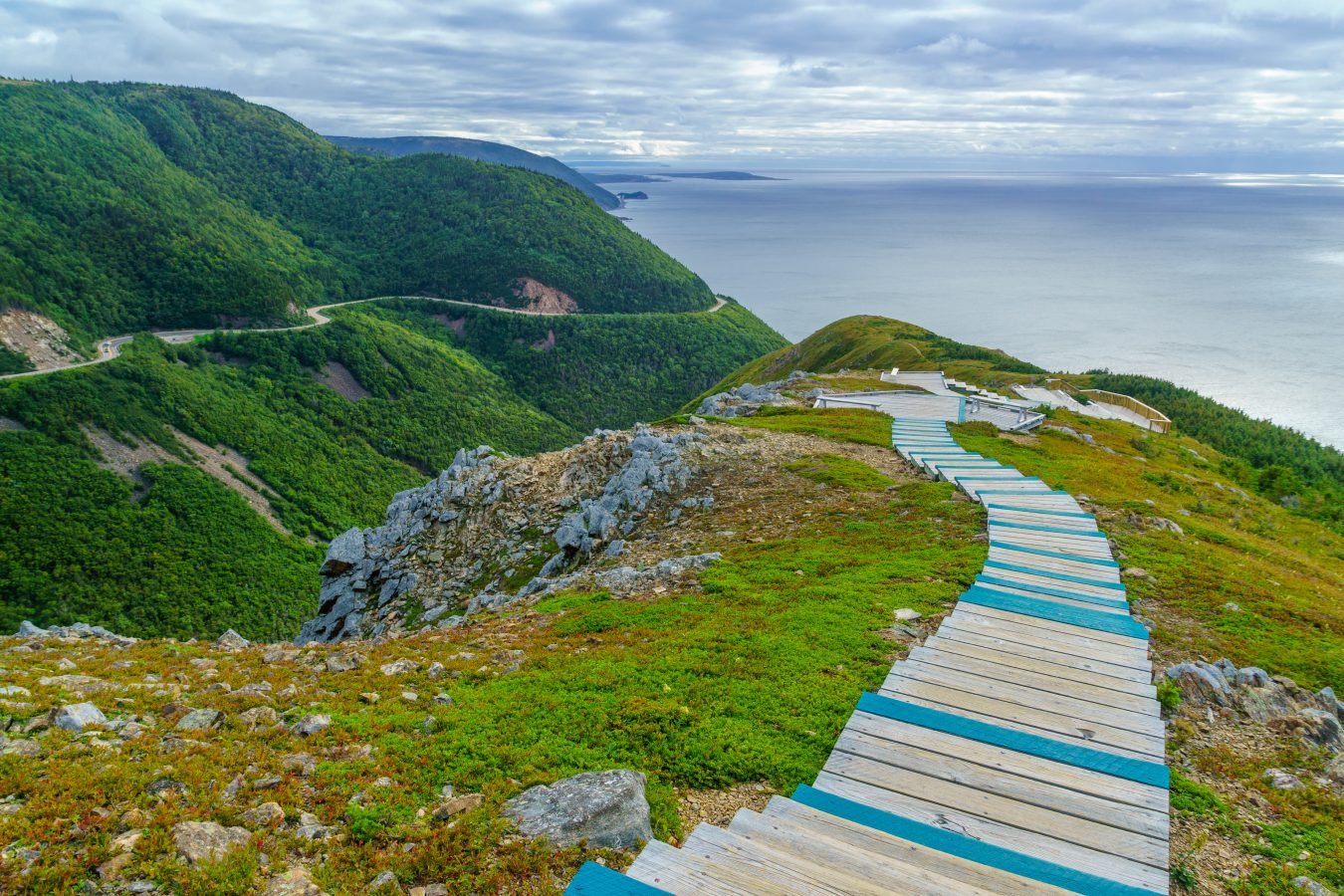 Views of the skyline trail, in Cape Breton Highlands National Park, Nova Scotia, Canada